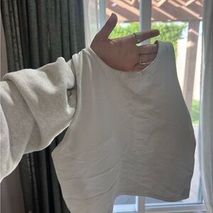 Athleta small white Cropped Tank Top